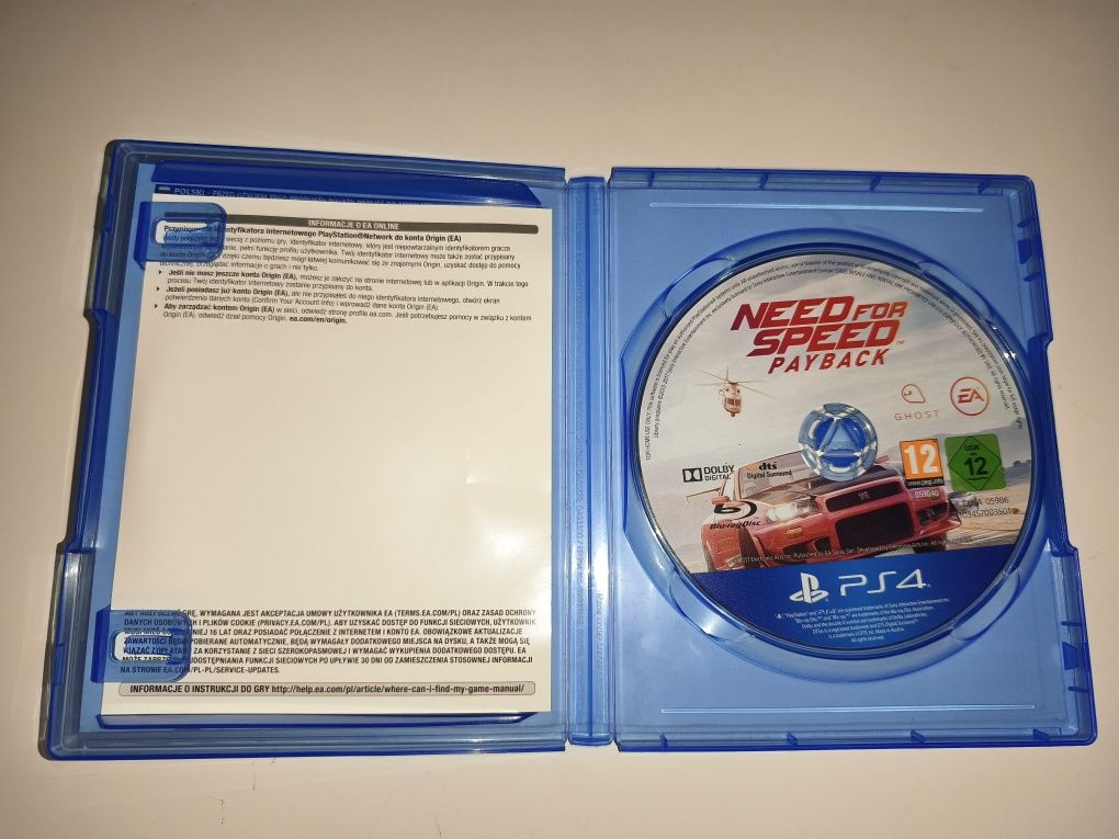 Gra Ps4 Need for speed Payback PL gry PlayStation 4 Sniper UFC GTA V