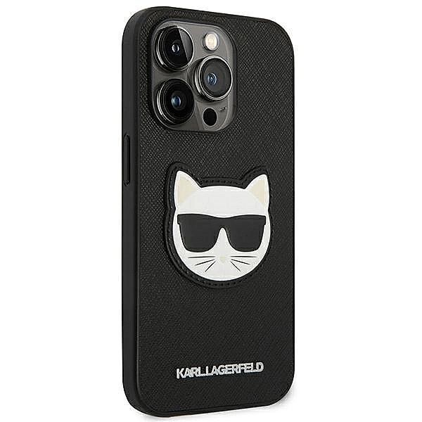 Etui Karl Lagerfeld Saffiano Choupette Head Patch na iPhone 14 Pro Max