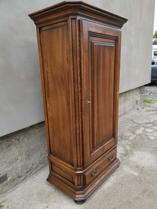 *Pojedyncza szafa dębowa, lity dąb, nr 2, komplet*transport