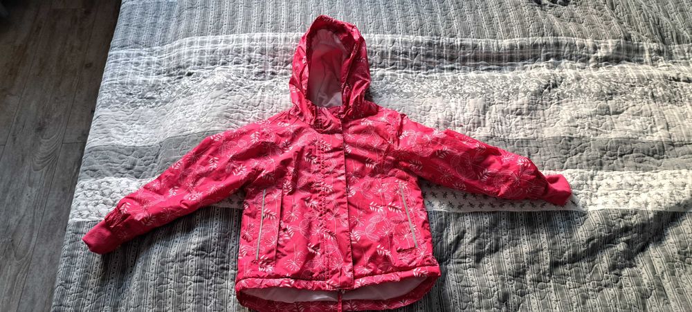 Kurtka zimowa, narciarska, fuksja, różowa dla dziewczynki, rozm 98/104