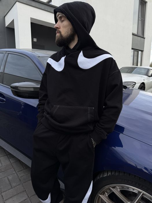 Костюм Nike big swoosh, костюм найк оверсайз, костюм Найк біг свуш
