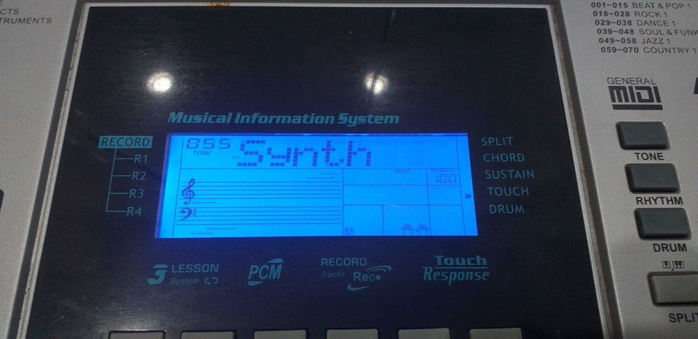 Keyboard klawiatura dynamiczna organy klawisze nie casio yamaha roland