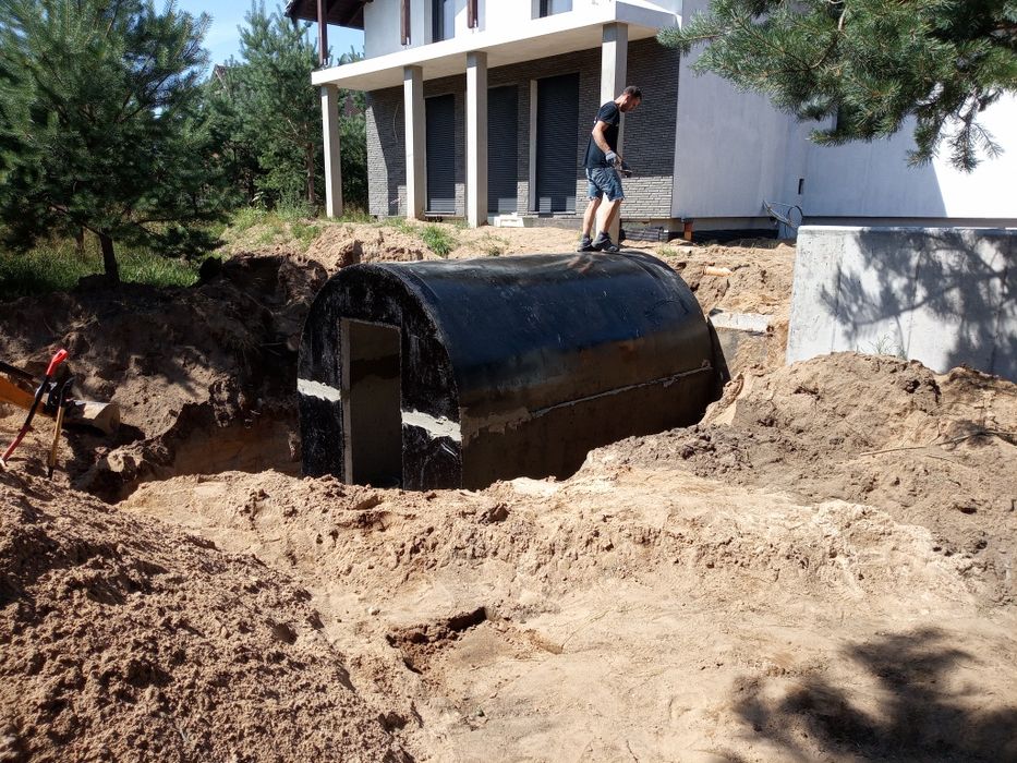 Zbiorniki szamba betonowe deszczówka przyłącza kompleksowo odwodnienia