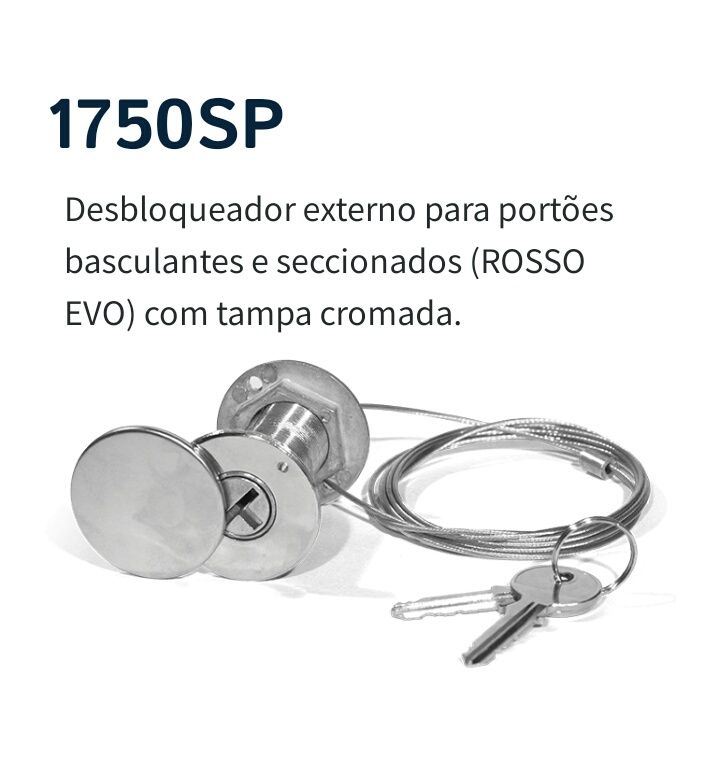 Desbloqueio exterior p/ motor secc/basc