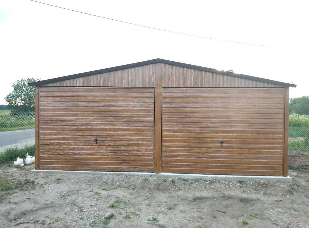 Garaż blaszany,6x5 blaszak podwójny,garaż blaszany drewnopodobny,raty