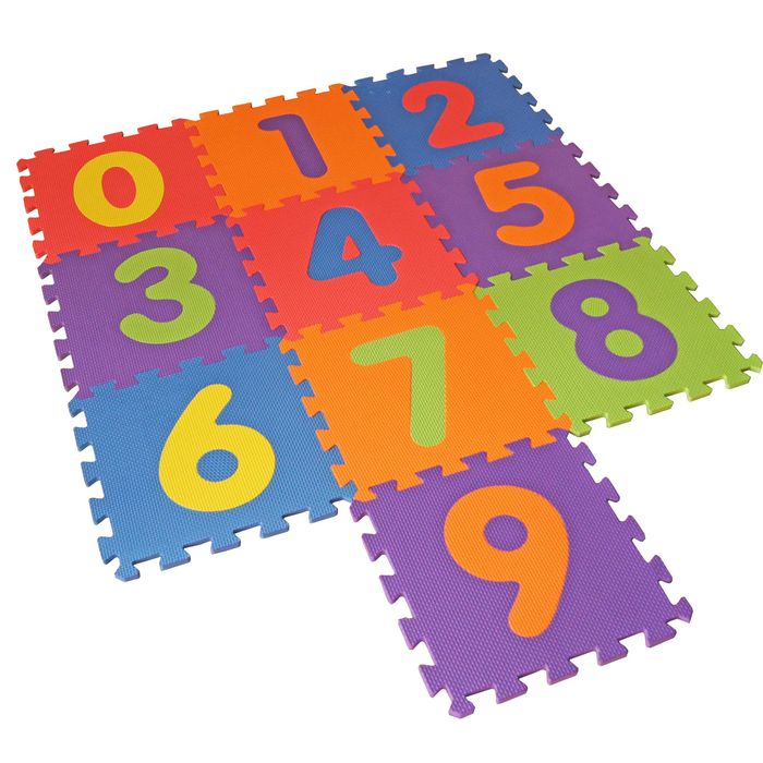 PUZZLE piankowe Edukacyjne EVA Cyferki Literki 30x30 cm 10szt