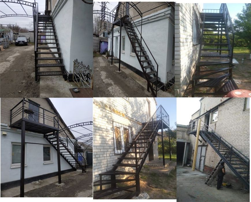 сходи металеві на замовлення, межповерхові , для підвалу, горіща