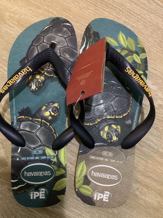 Chinelo havaianas comprados no Brasil numeração errada.