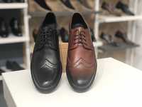 Классические броги оксфорды мужские кожаные туфли с 39по 46