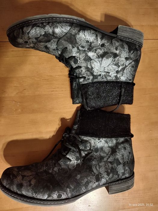 Botki Remonte rozm. 43, zamszowe