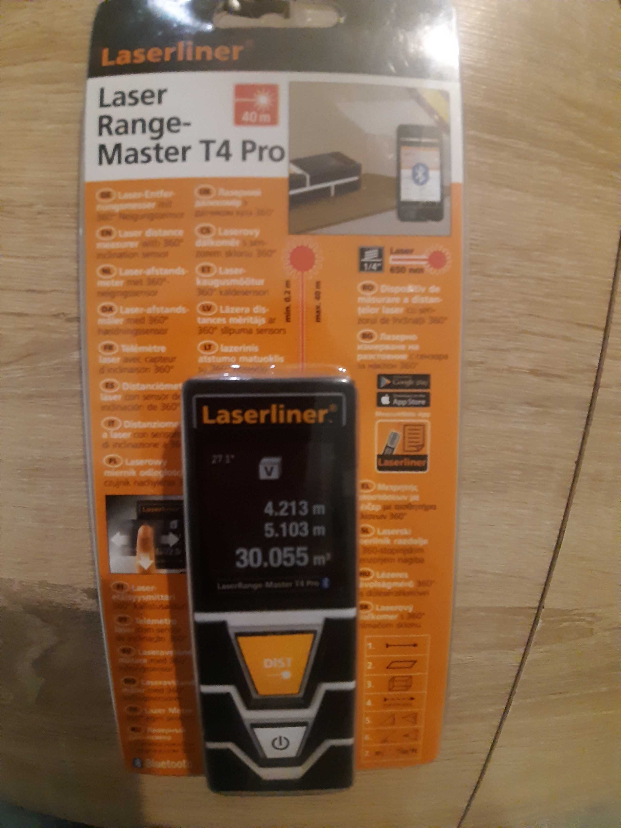 Laser Range-Master T4 Pro Laserliner Dalmierz 40m NOWY