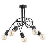 Żyrandol nowoczesny TANGO BLACK śr. 50cm Lampa żarówki