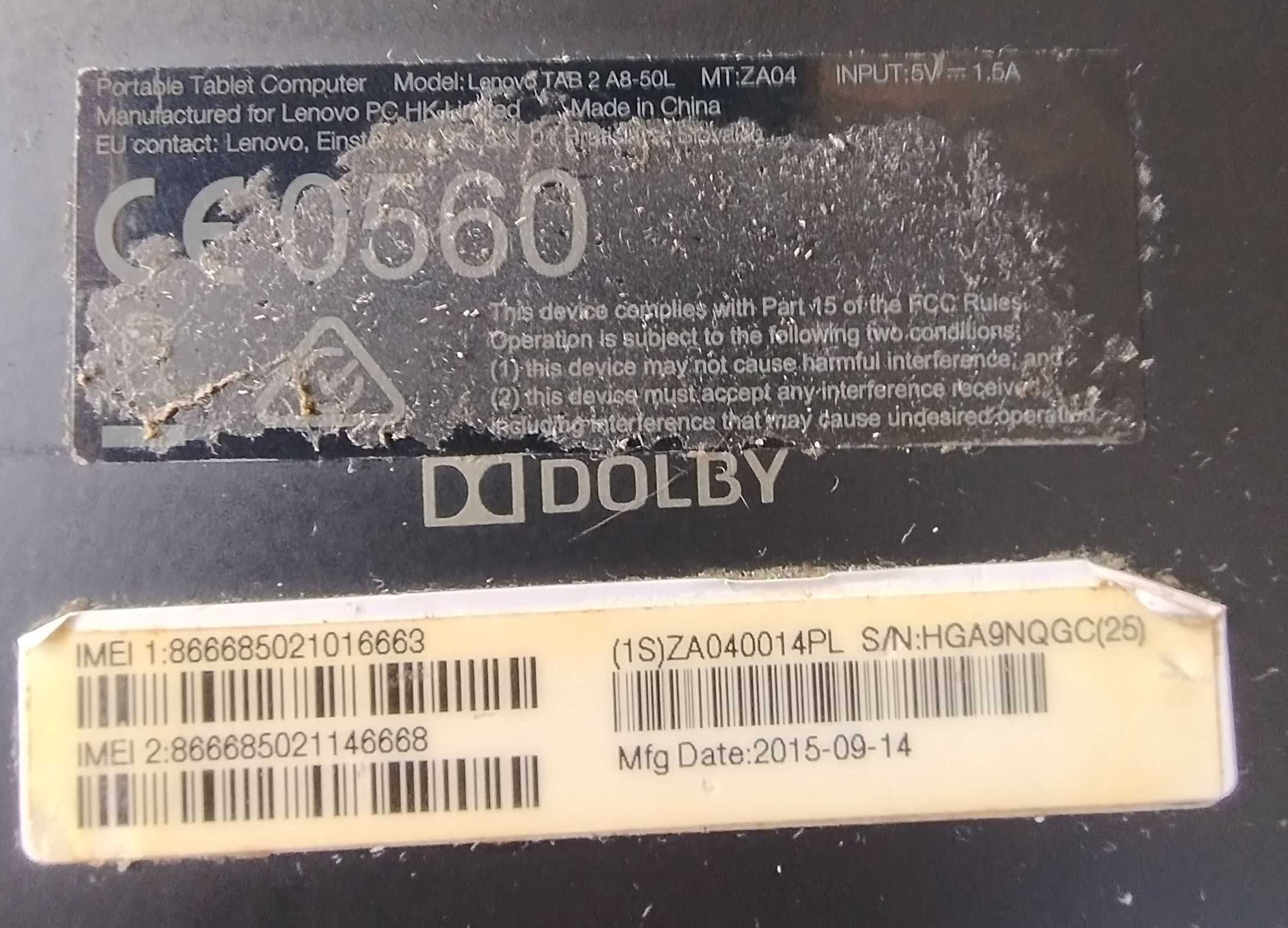 Tablet Lenovo TAB 2 A8-50L