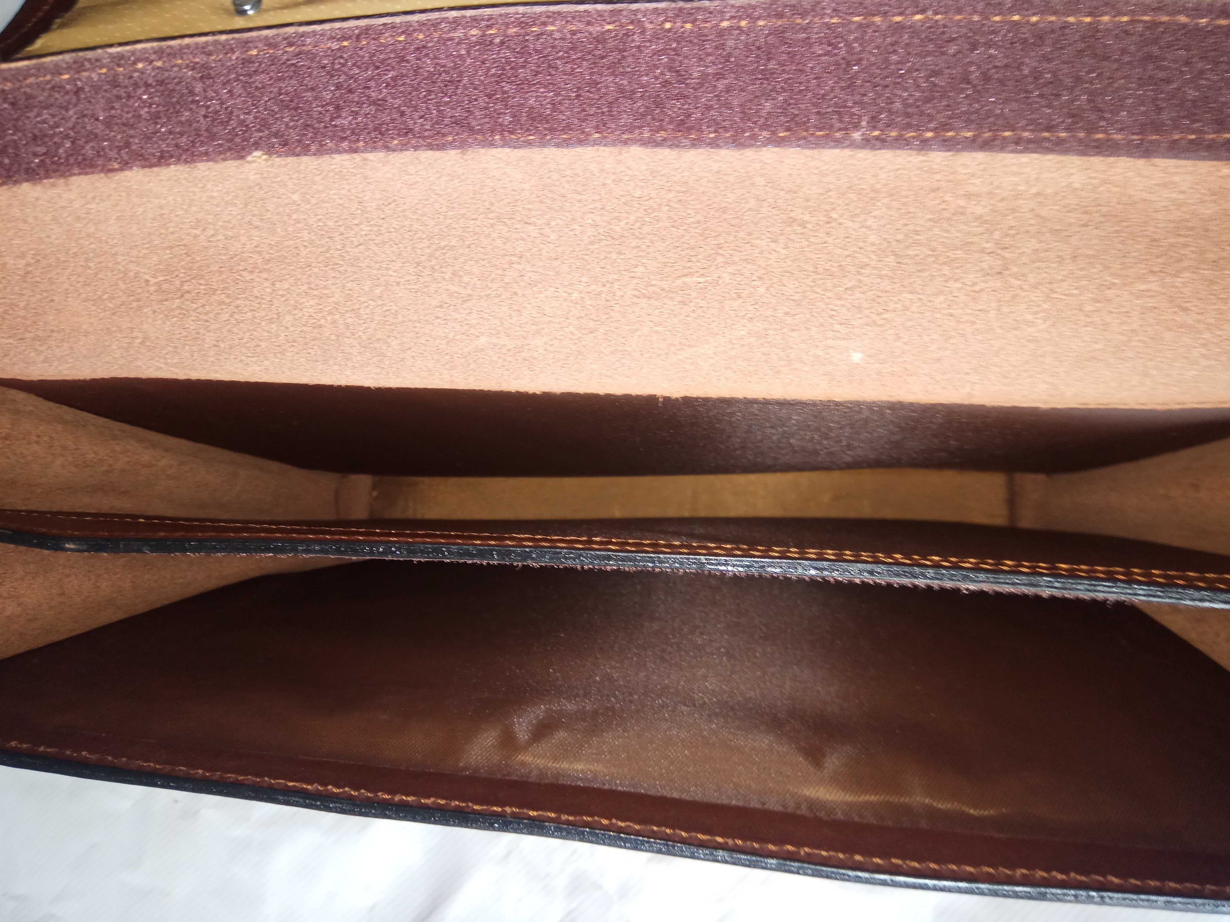 сумка мужская портфель через плечо кожа Sachet 40х33х14