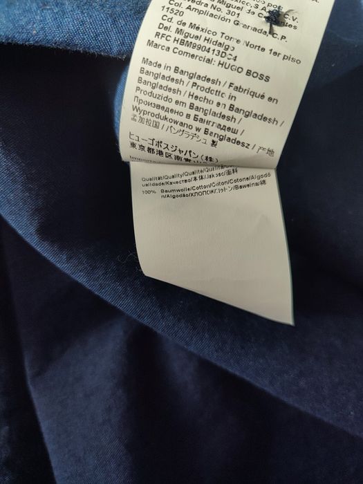 Чоловіча сорочка Hugo Boss, сорочка оверсайз, базова сорочка чоловіча