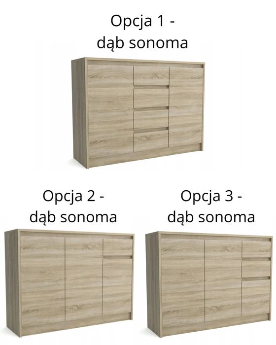 KOMODA Malmo- 2 wersje kolorystyczne- 3 układy szafek! PROMOCJA !!!