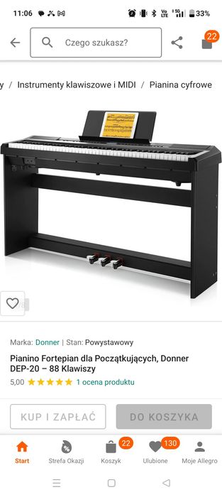 Pianino Donner Dep-20