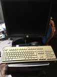 Komputer PC zestaw z kamerką.