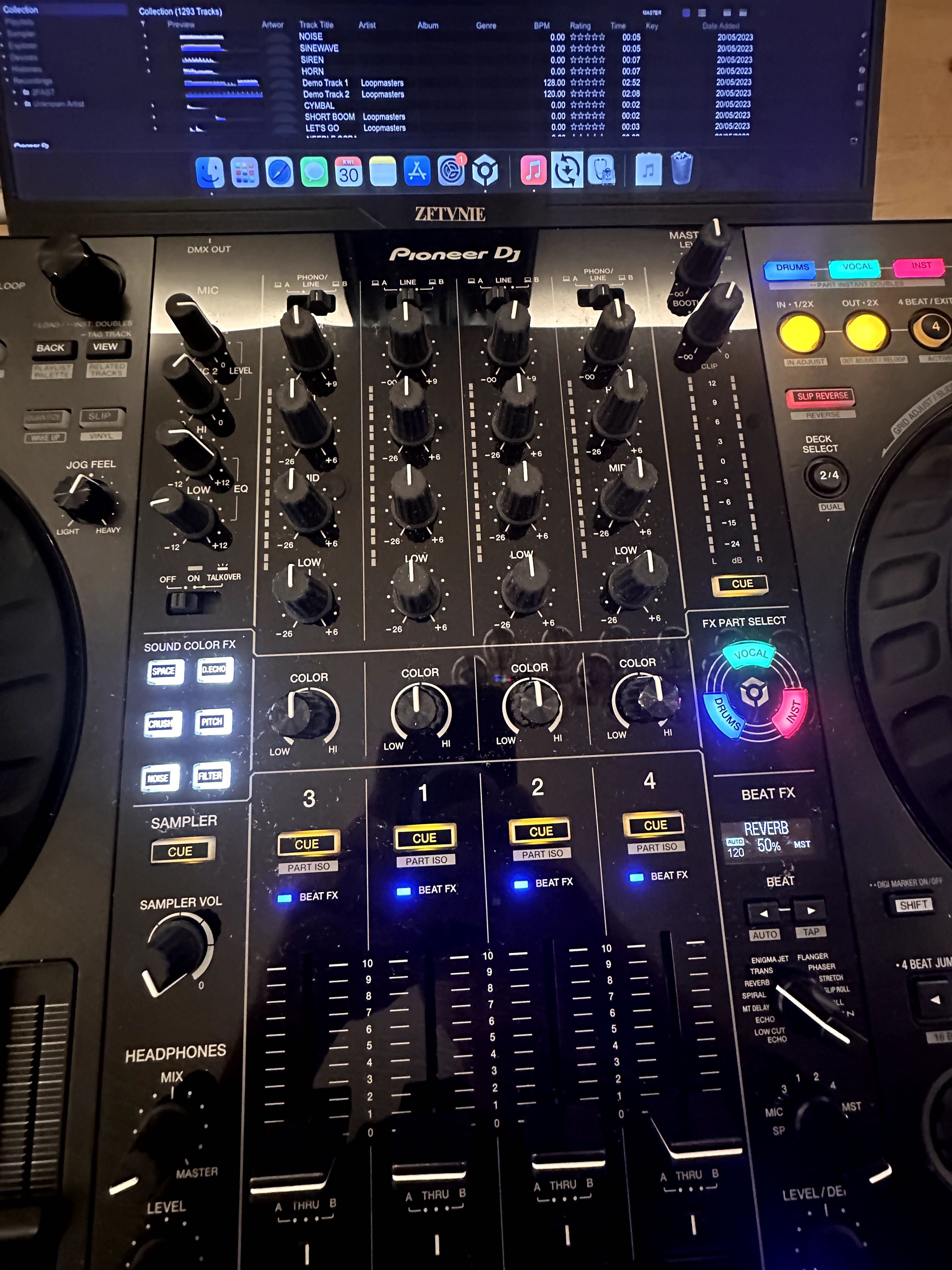 zestaw DDJ FLX-10 + MAC MINI + Monitor