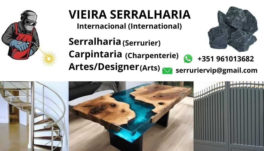 Serralharia, projetos artísticos e reparações (inox, ferro e alumínio)