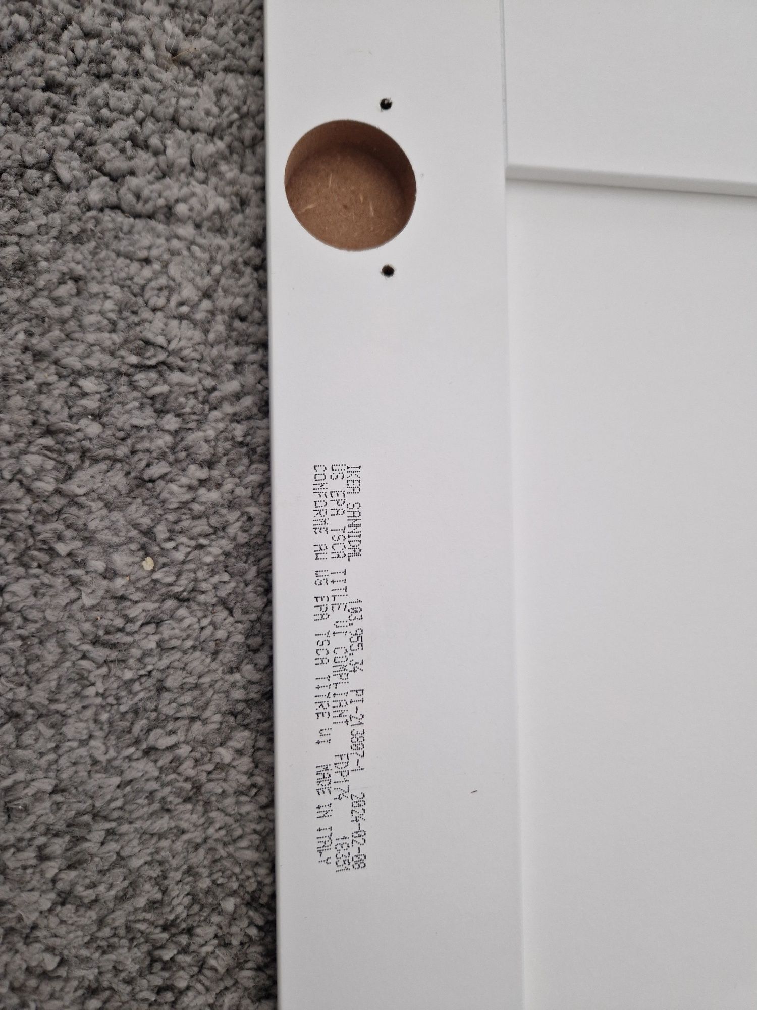 Porta roupeiro IKEA branca