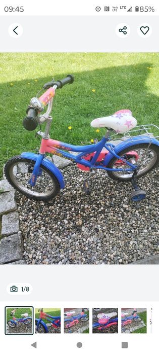 Rowerek dla dzieci z bocznymi kółkami