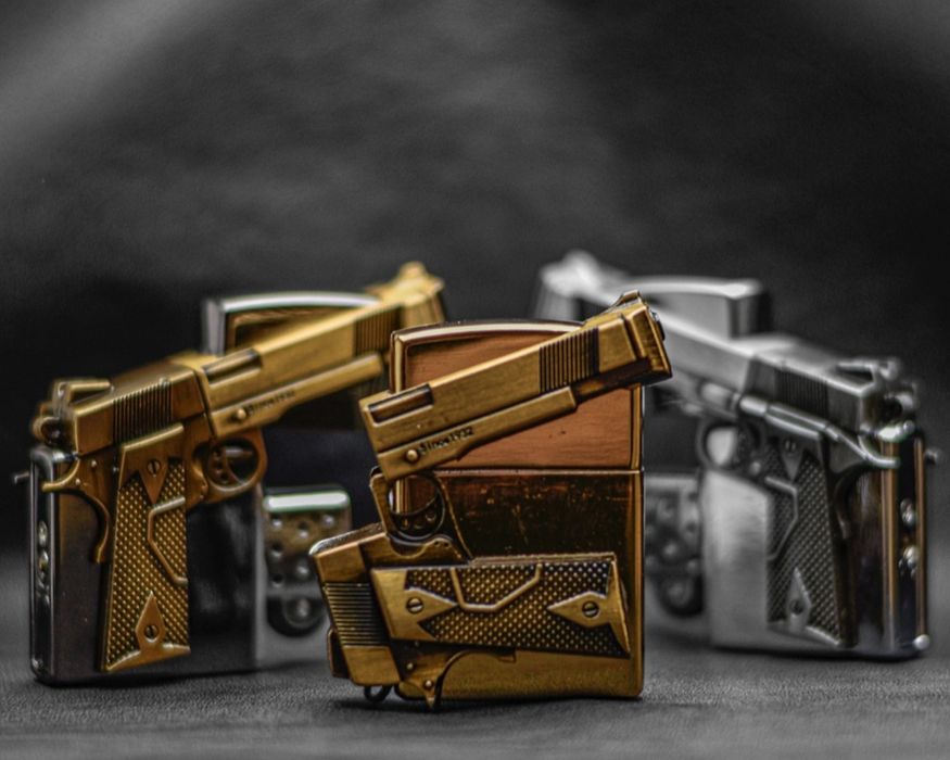 Zapalniczka Plomieniowa Na Gaz Pistolet Glock Metalowa Gazowa
pistolet