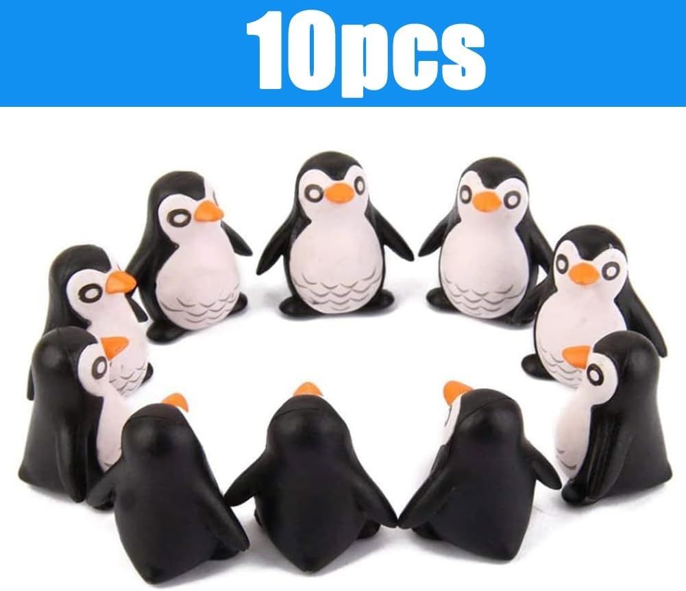 10 sztuk Miniaturowa figurka pingwina