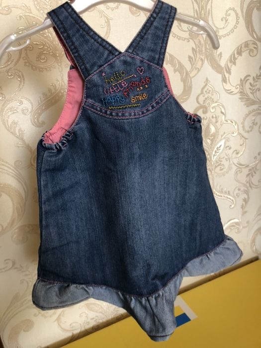 Сарафан Next 6-9 мес платье комбез комбинезон