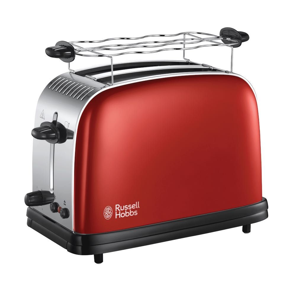 Nowy RUSSELL HOBBS Colours Plus Flame Red toster / opiekacz do kanapek