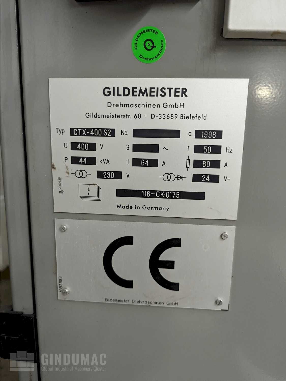 Tokarka GILDEMEISTER CTX 400 Serie 2 (1998)