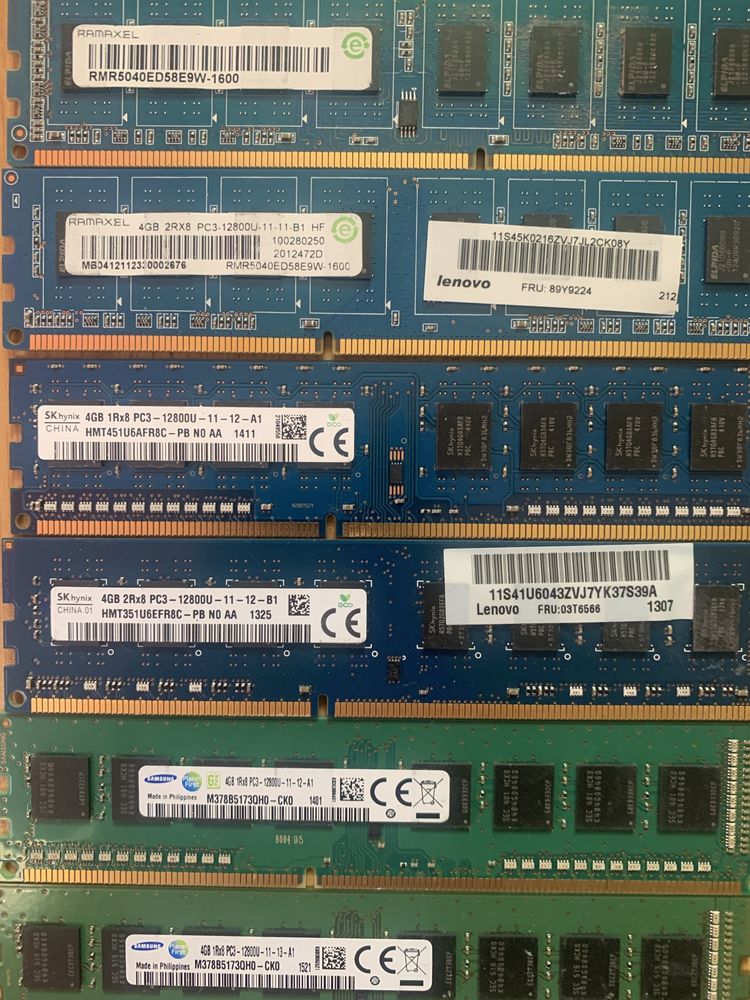 Оперативна пвмʼть  для РС. ddr3x4Gb