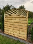 Solidna Pergola Płot Płoty Pergole 180x180 cm LUX08 Najlepsza Jakość