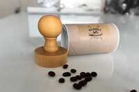 Tamper fi 50 mm drewniany ubijak do kawy świetny prezent