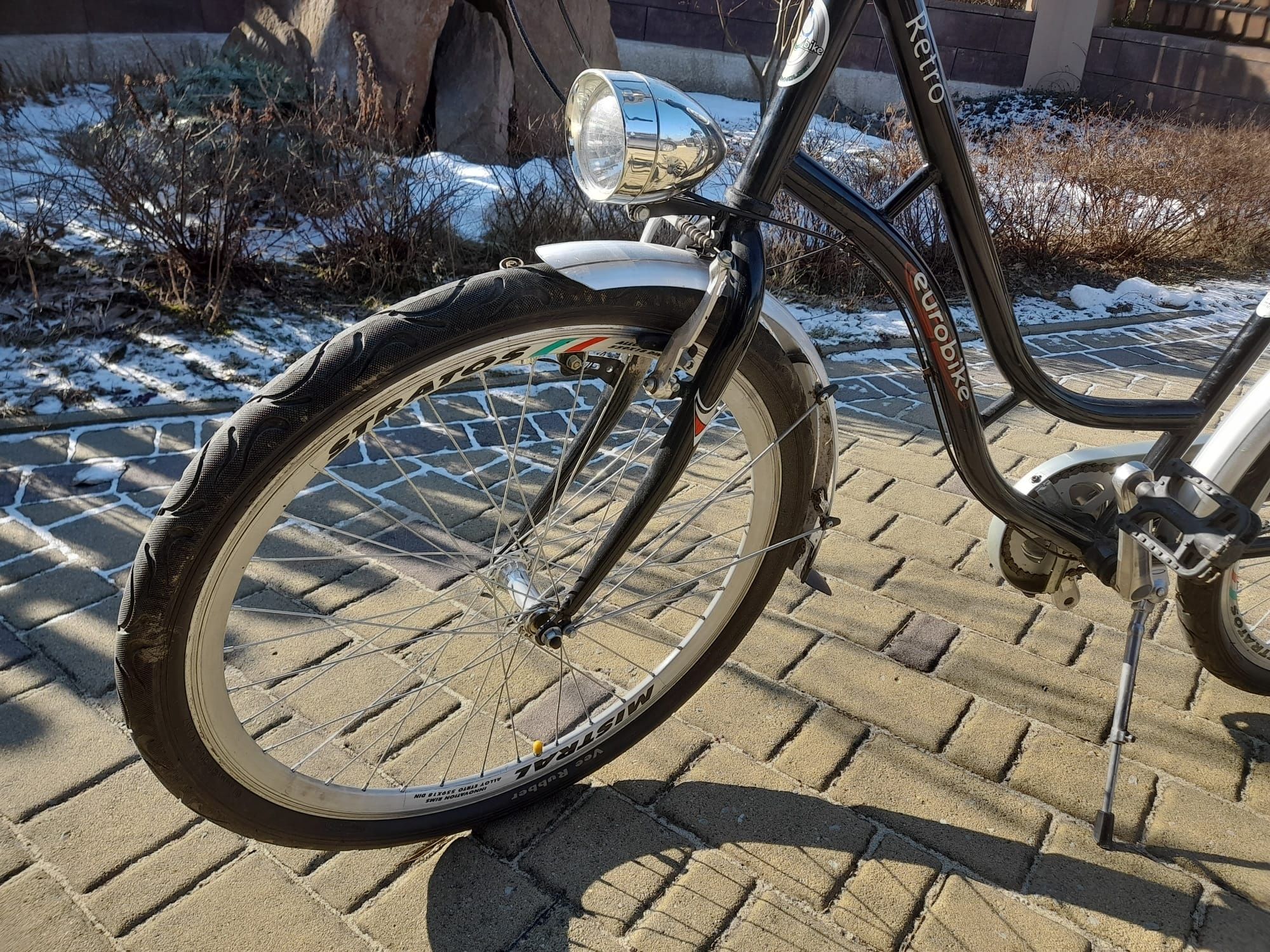 Rower Eurobike miejski retro damka czarny- piękny!