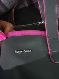 Samsonite damska torebka na tablet laptop szara