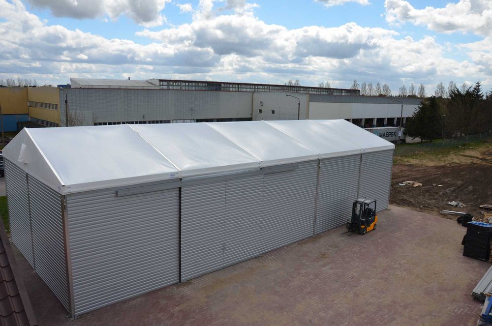 Hala namiotowa 10x25 aluminiowa profil 100x235