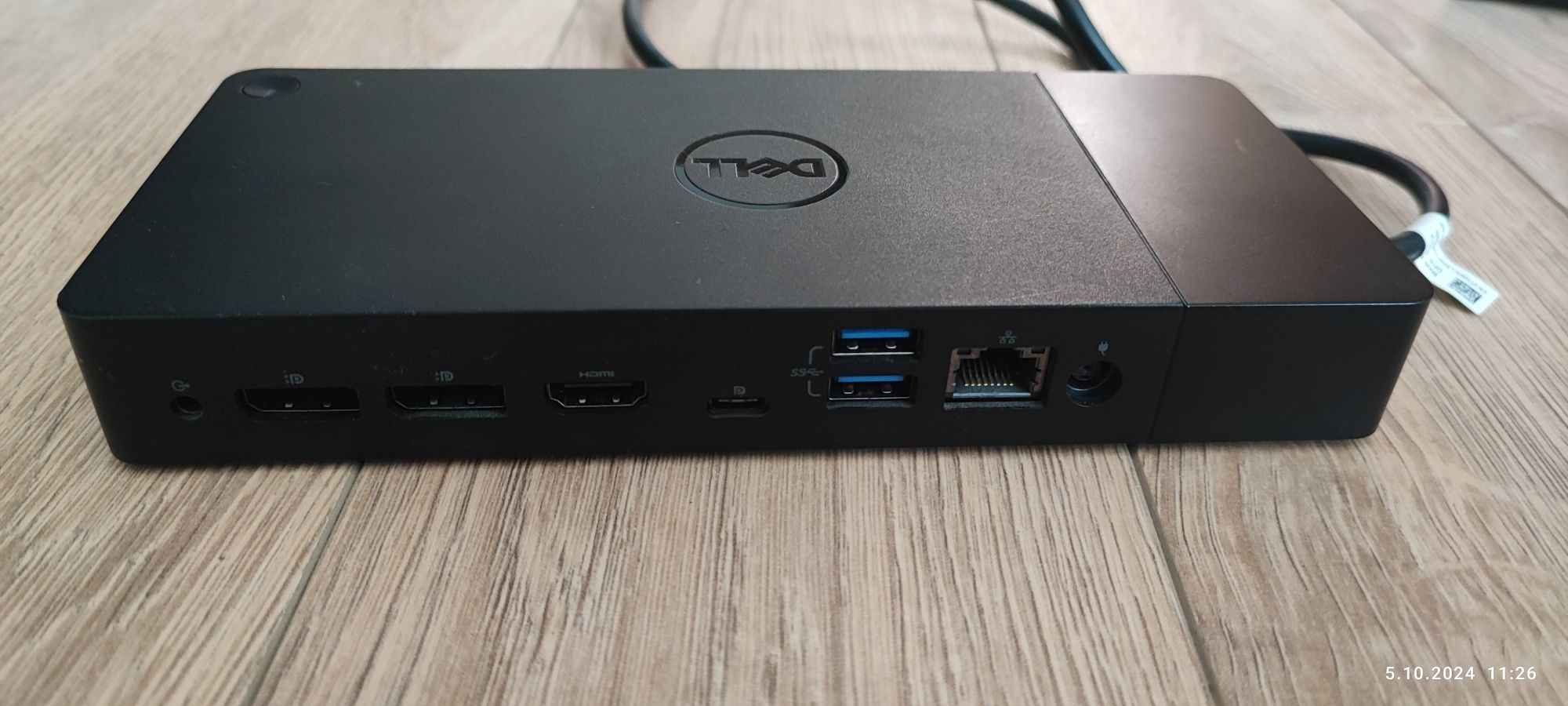 Stacja dokująca DELL Dock WD19 + zasilacz.