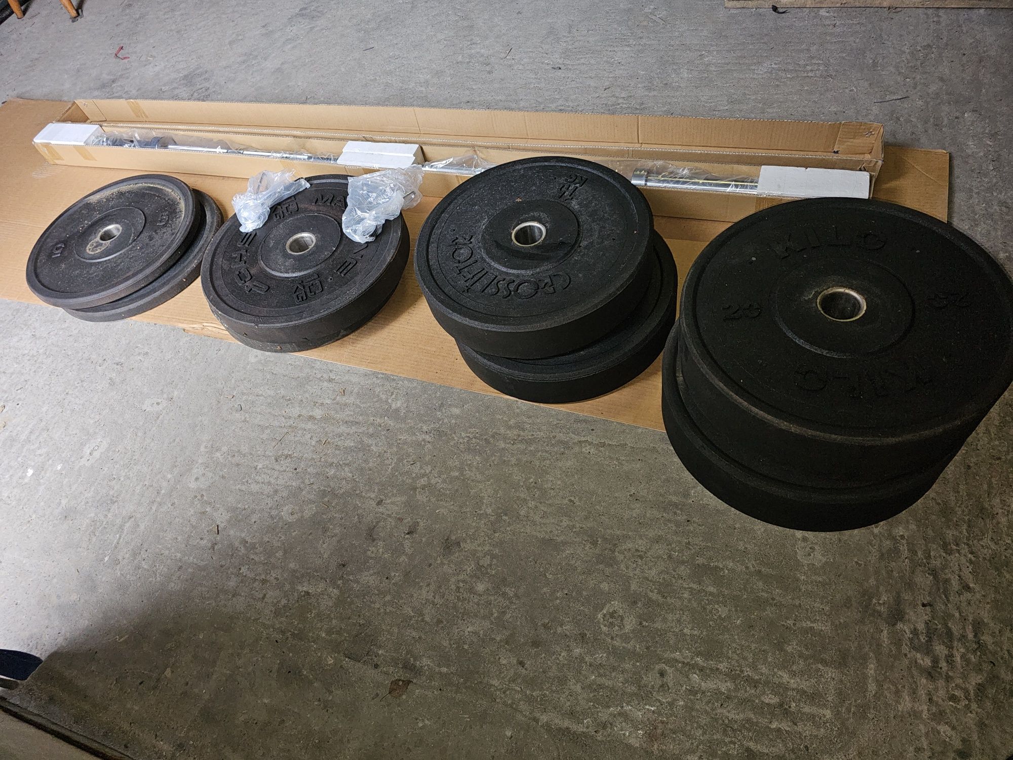 Zestaw olimpijski Gryf + 100kg obciążenia promocja