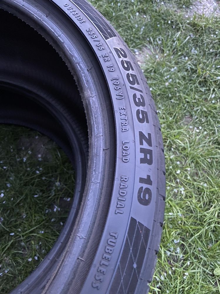 летняя резина шини гкма  255/35 R19 CONTINENTAL 15год 5,2мм