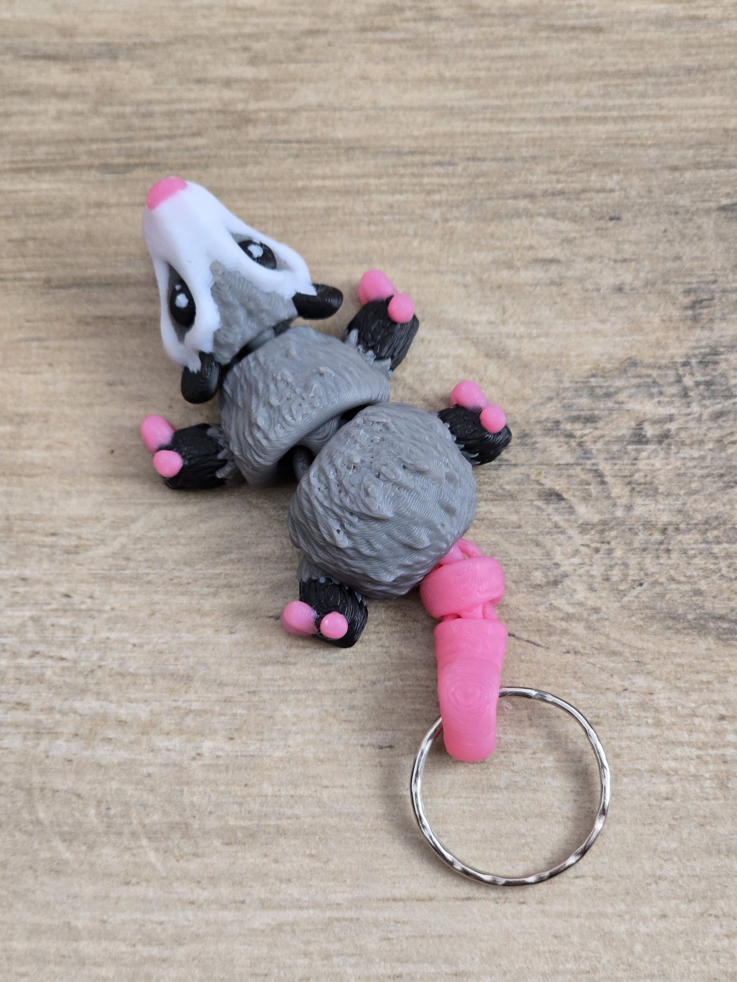 Breloczek Opos 3d - Brelok Druk3d fidget Keychain mixGadzet