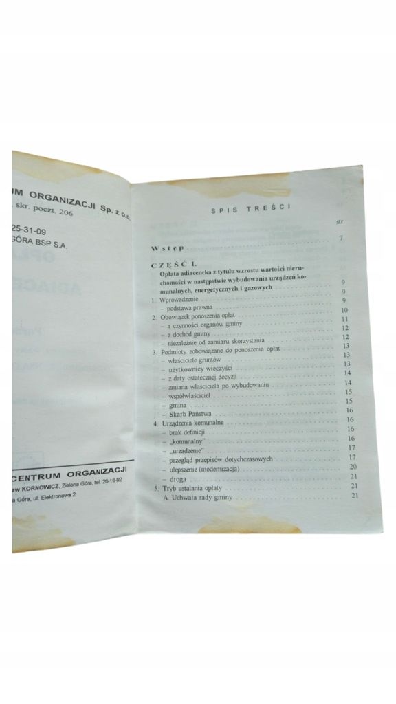 Polszakiewicz-Zabrzeska Opłaty adiacenckie Poradnik komentarz