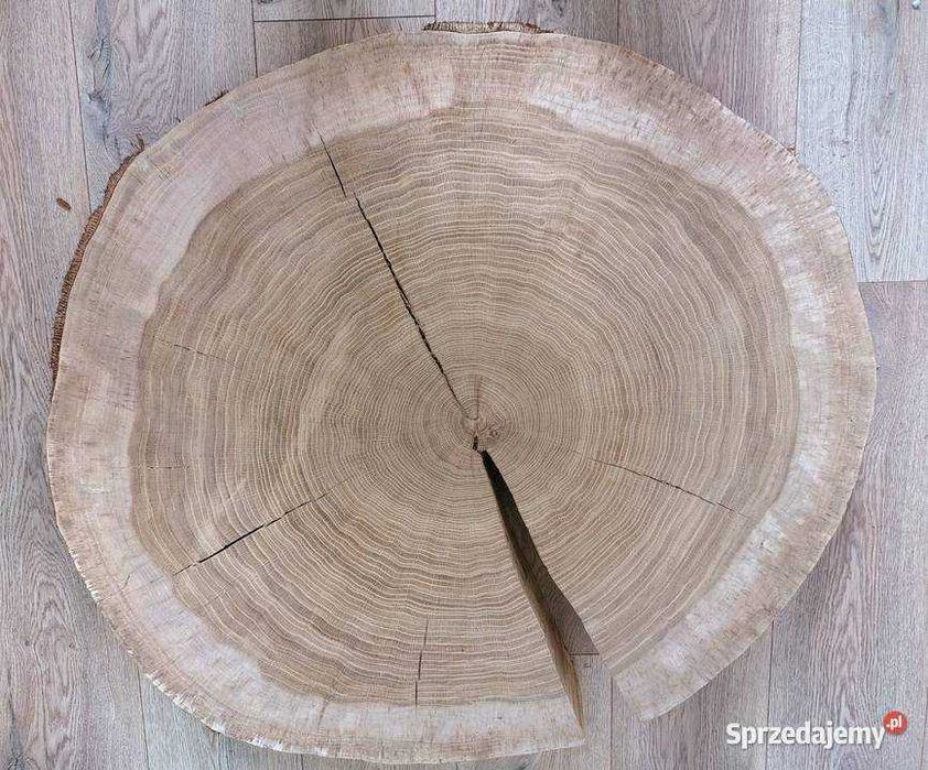 stolik drewniany, dębowy, blat drewniany, plaster drewna