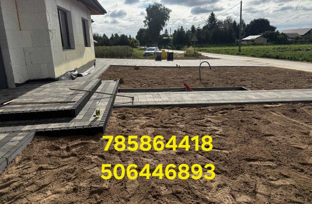 Usługi brukarskie- układanie kostki brukowej