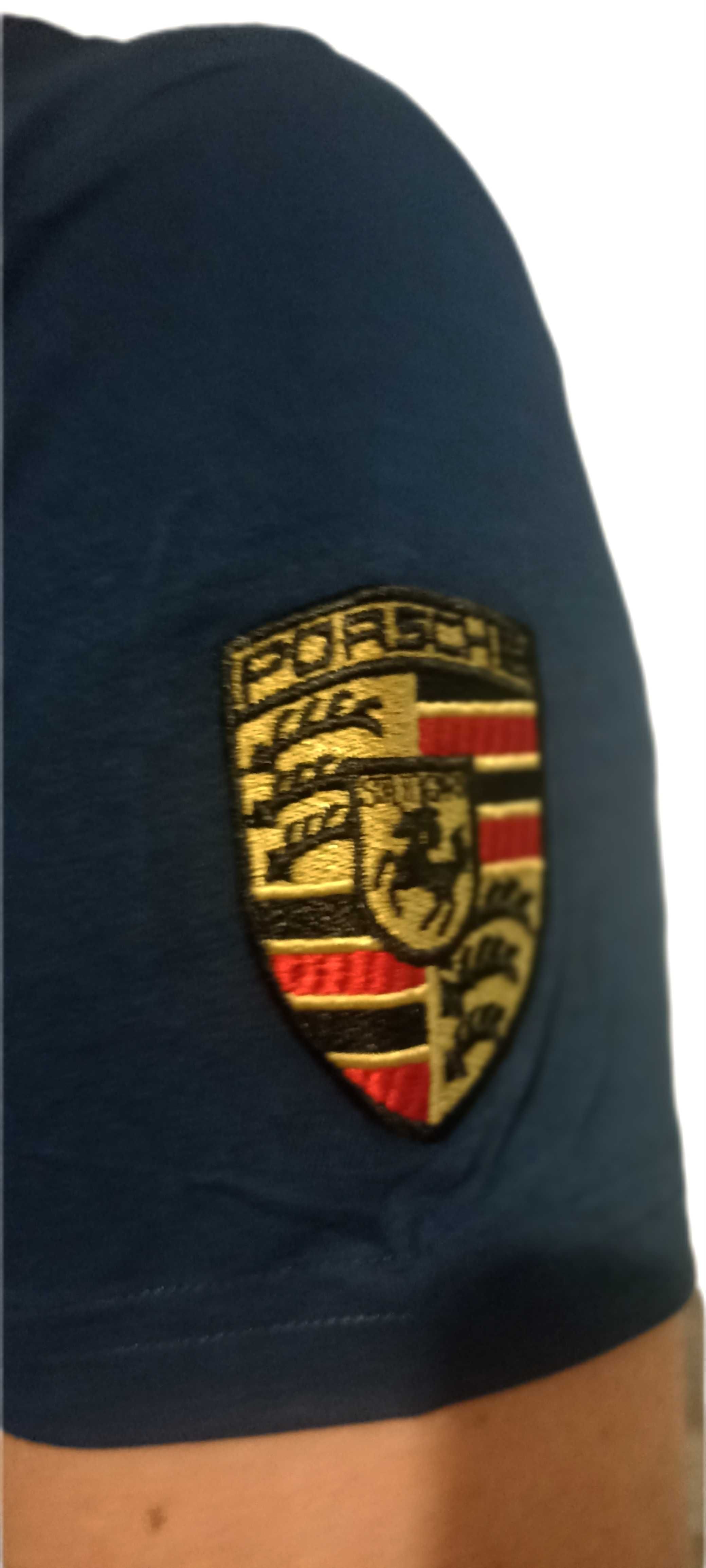 HUGO BOSS PORSCHE T-shirt Koszulka niebieska r. XL