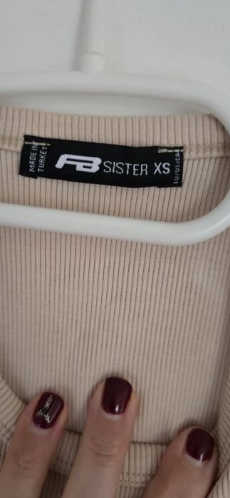 Crop top basic, prazkowany New Yorker, XS