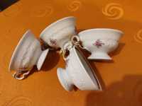 Śliczny zestaw czterech malutkich filiżanek porcelana Wawel Krzysztof