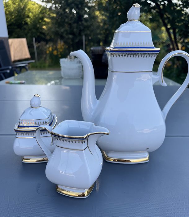 Dzbanek, mlecznik, cukiernica porcelana Bavaria - prezent na święta