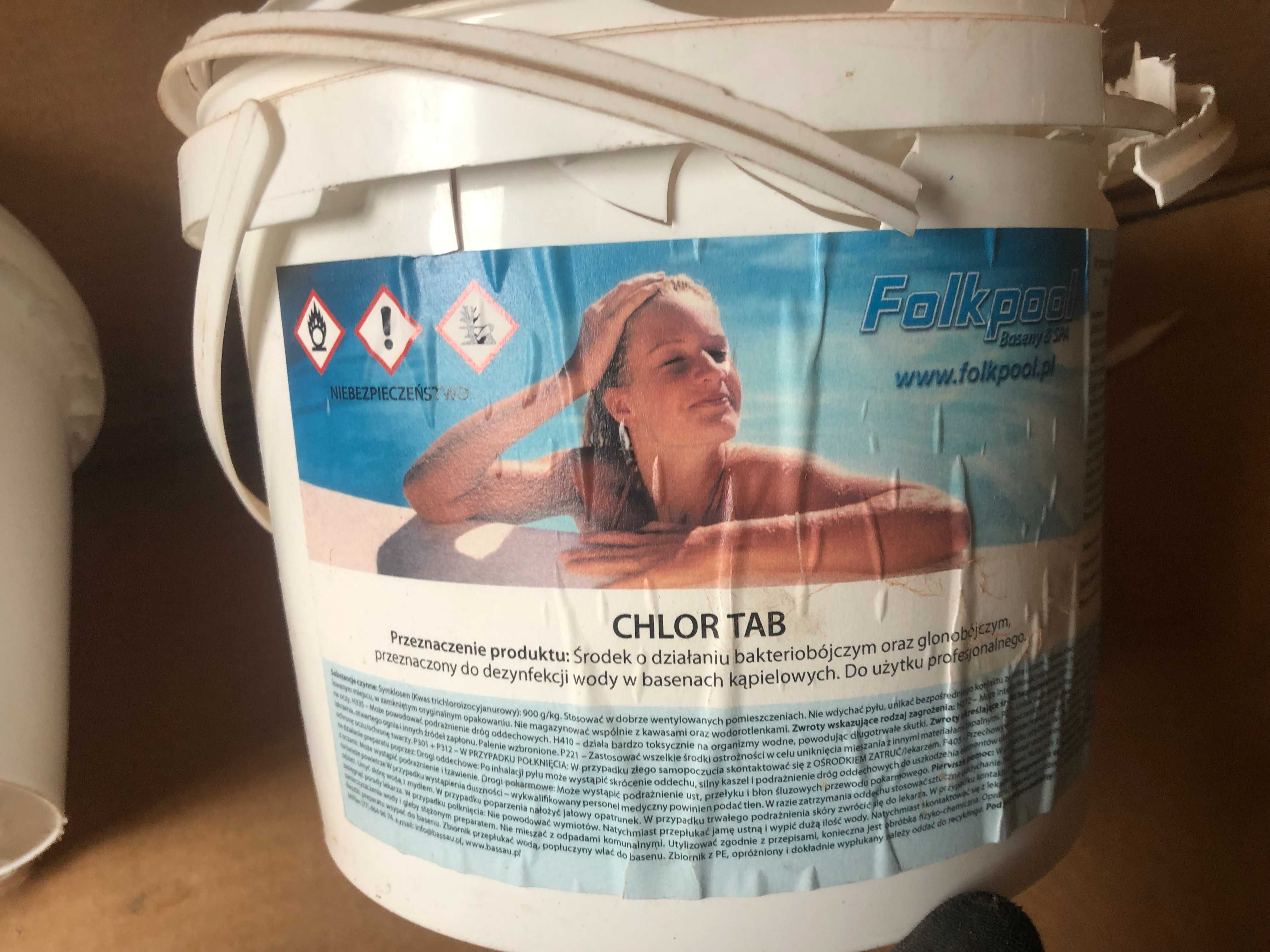 Zestaw FOKPOOL obniżacz PH 3kg + chlor tabletkowany 3kg do basenu