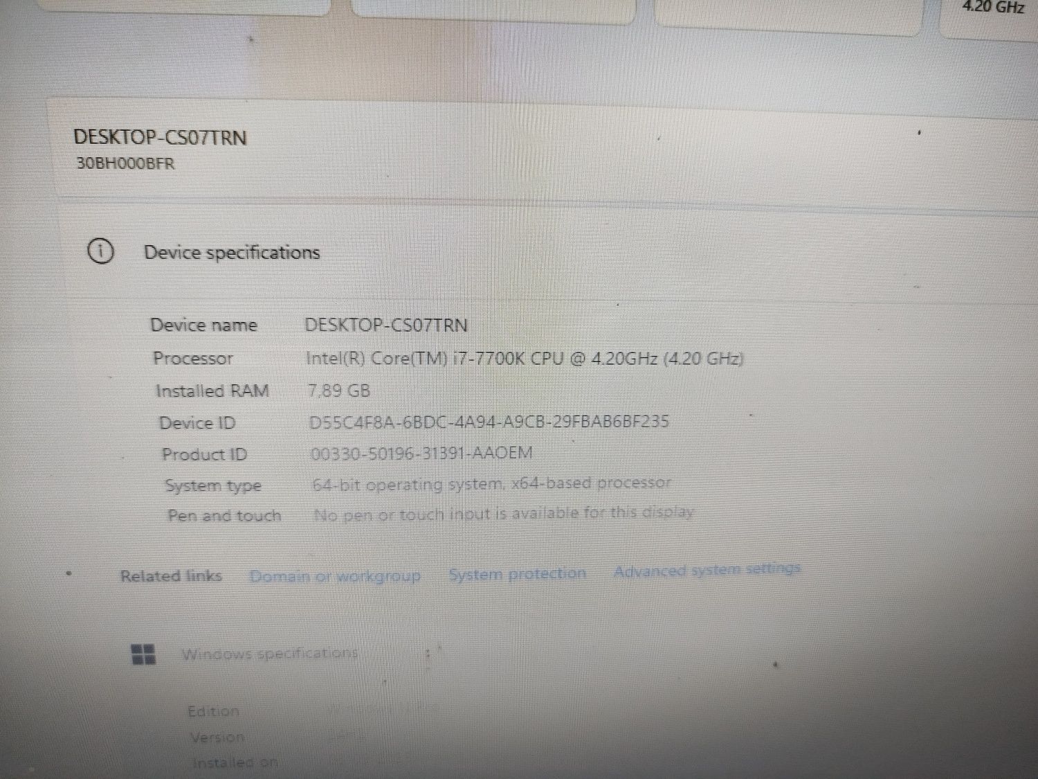 Lenovo ThinkStation i7 7700k

- P